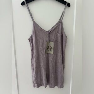 Chase size small purple tank top with adjustable straps. NWT